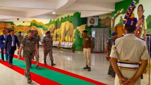 CRPF DG Chaibasa Visit
