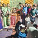 ‘साहिब बंदगी’ की जयघोष के साथ लगाया अबीर व गुलाल