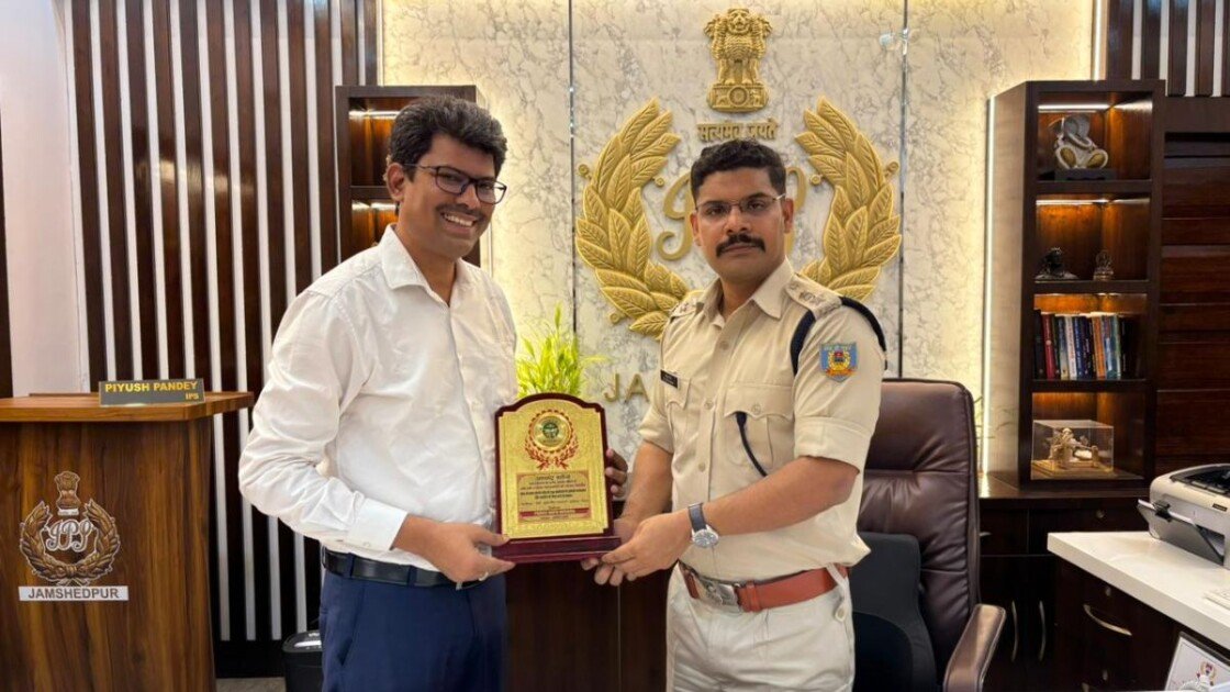 Jamshedpur SSP Piyush Pandey - Paras Nath Mishra
